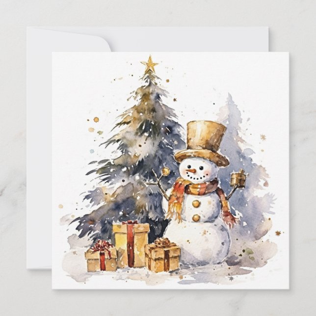 Carte De Correspondance "Frost hivernal et délices de neige" (Devant)