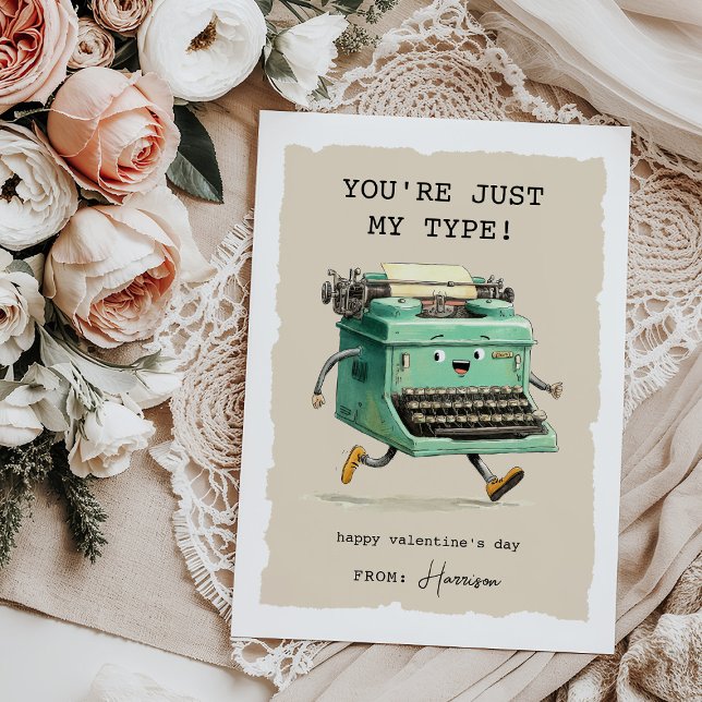 Carte De Correspondance Funny Kids Classroom Valentines Day (Créateur téléchargé)