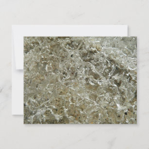 Carte De Correspondance Glace glaciaire Texture nature Abstraite