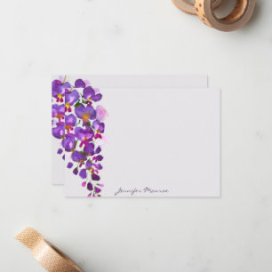 Carte De Correspondance glycine violette personnalisée
