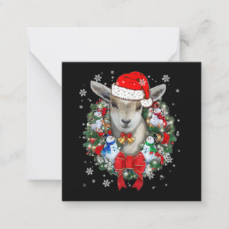 Carte De Correspondance Goat Christmas Ornament