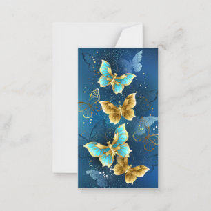 Carte De Correspondance Golden butterflies