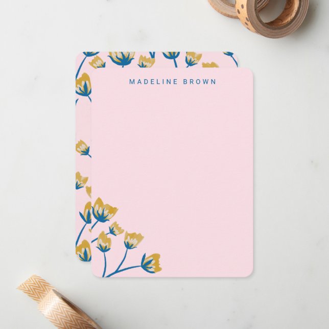 Carte De Correspondance Golden Meadow (Devant/Arrière en situation)