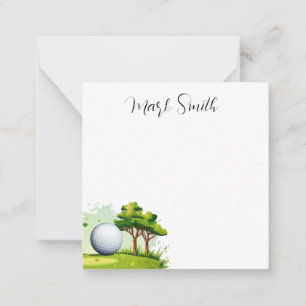 Carte De Correspondance Golf avec des cadeaux de nom pour golfeur