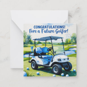 Carte De Correspondance Golf Félicitations pour Baby Boy
