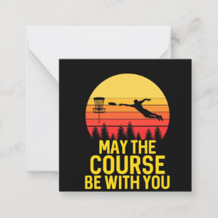 Carte De Correspondance Golf sur disque avec vous