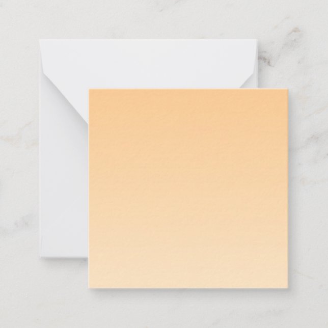 Carte De Correspondance Gradient jaune clair et orange (Devant)