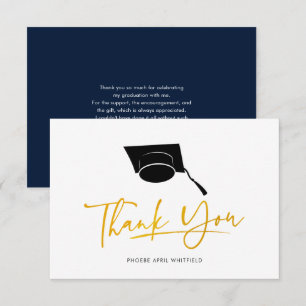 Carte De Correspondance Graduation 2025 Script Grad Merci