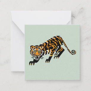 Carte De Correspondance Graphique cool bigcat - TIGER - Amoureux des anima