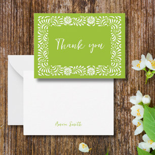 Carte De Correspondance Green Talavera merci