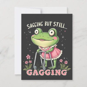 Carte De Correspondance Grenouille de jour des mères, mais toujours gisant