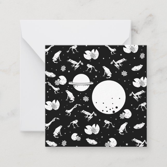 Carte De Correspondance Grenouilles dans l'espace (Devant)