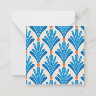Carte De Correspondance Grosses paumes bleues dans de minuscules planteurs