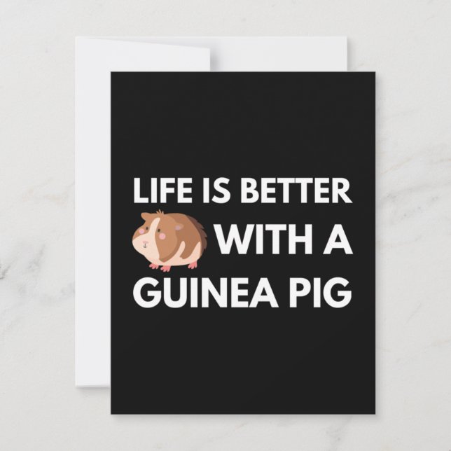 Carte De Correspondance Guinéen Pig Lover (Devant)