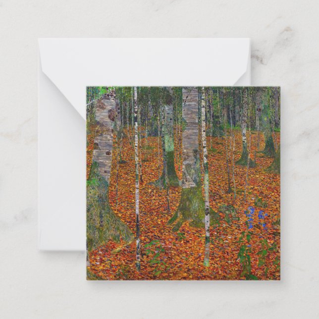Carte De Correspondance Gustav Klimt - Bois de bouleau (Devant)