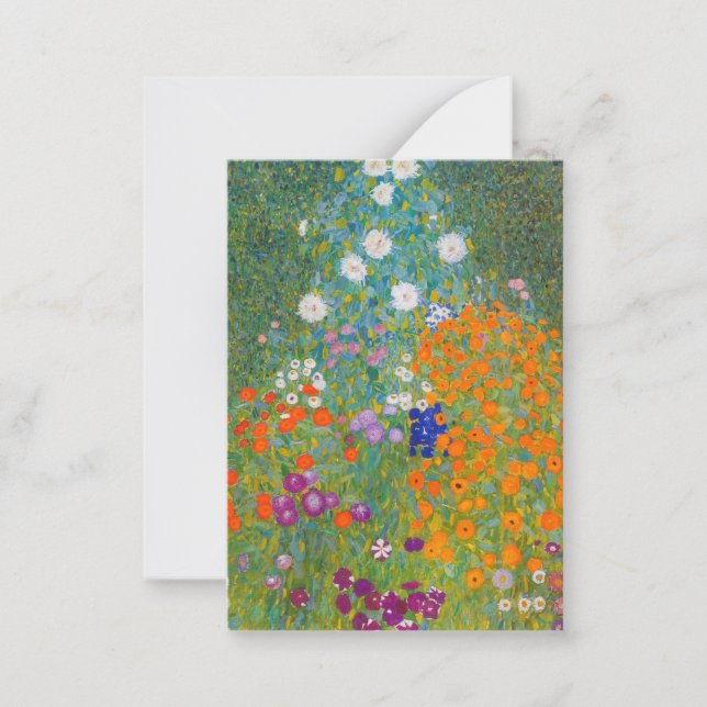 Carte De Correspondance Gustav Klimt - Jardin des fleurs (Devant)