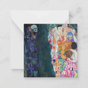 Carte De Correspondance Gustav Klimt - La mort et la vie
