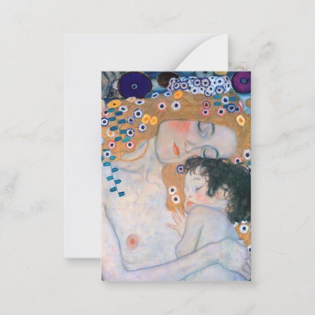 Carte De Correspondance Gustav Klimt - Mère et Enfant (Devant)