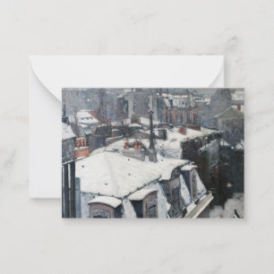 Carte De Correspondance Gustave Caillebotte - Toits sous la neige