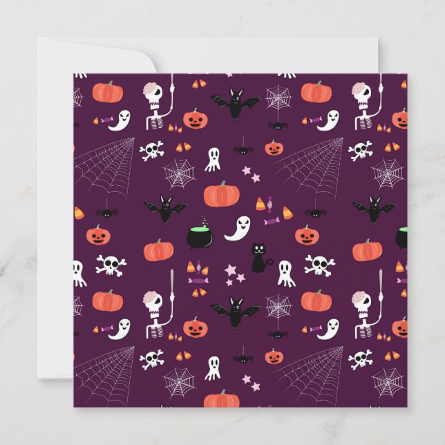 Carte De Correspondance Halloween (Devant)