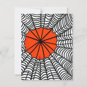 Carte De Correspondance Halloween Spider Web