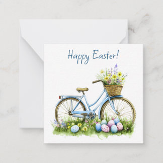 Carte De Correspondance Happy Easter Watercolor Flat Note Card