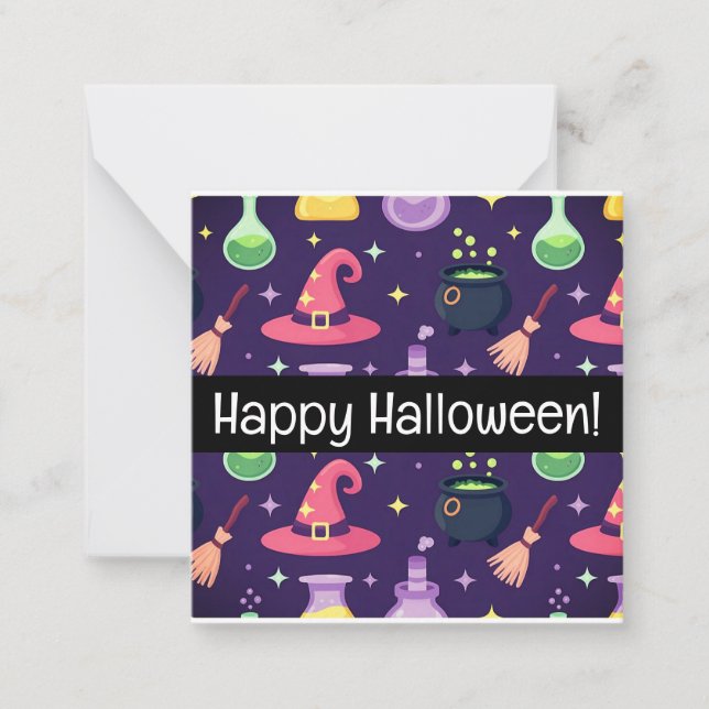 Carte De Correspondance Happy halloween cards, cute, stock up! (Devant)