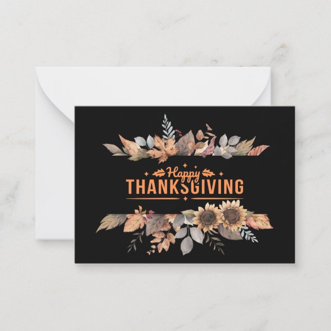 Carte De Correspondance Happy Thanksgiving (Devant)