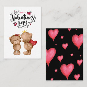 Carte De Correspondance Heureuse Sainte-Valentin Red Bear Classroom Valent