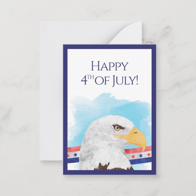 Carte De Correspondance Heureux client 4 juillet (Devant)