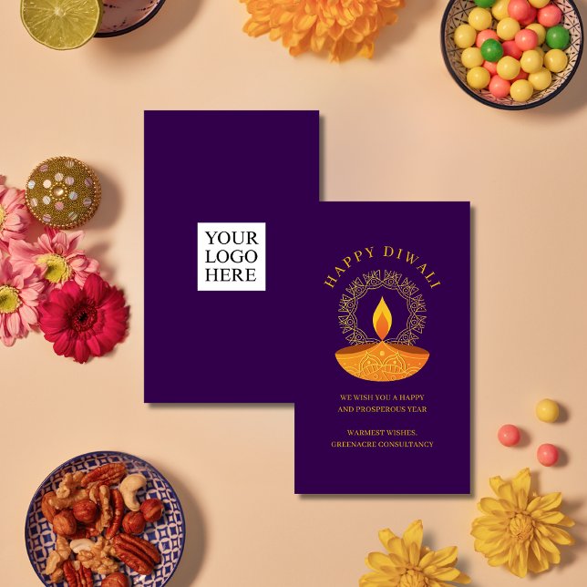Carte De Correspondance Heureux client Diwali (Créateur téléchargé)