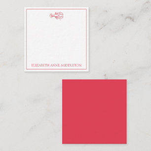 Carte De Correspondance Homard blanc et rouge de Preppy côtier Personnalis