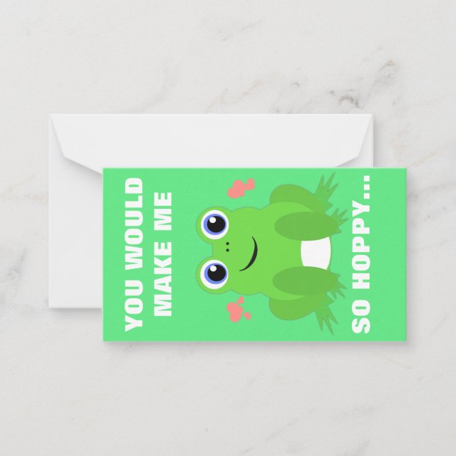 Carte De Correspondance Hoppy Mini Valentine (Devant)