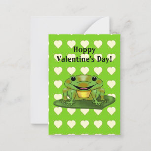 Carte De Correspondance Hoppy Valentine's Day Enfants Valentine's Day