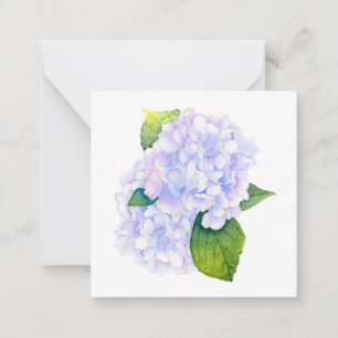 Carte De Correspondance Hydrangée aquarelle