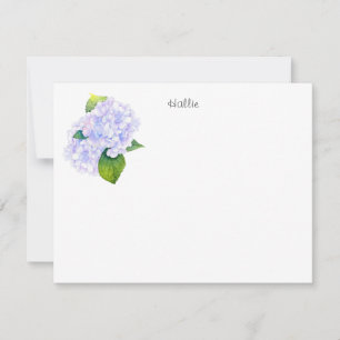 Carte De Correspondance Hydrangée aquarelle