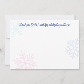 Carte De Correspondance Ice Princess 4e anniversaire Merci Note
