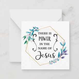 Carte De Correspondance Il y a le pouvoir au nom de Jésus