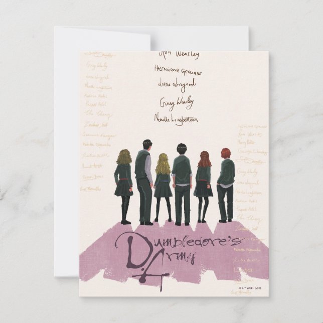 Carte De Correspondance Illustration de l'armée de Dumbledore (Devant)