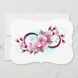 Carte De Correspondance Infinité avec les fleurs Sakura