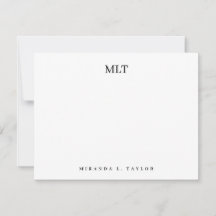 Initiales de monogramme classe moderne Personnalis