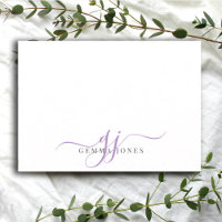Initiales de script de lecteur de monogramme chic