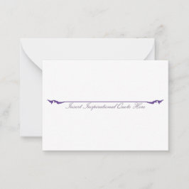 Carte De Correspondance Insérer un devis inspirant ici - violet