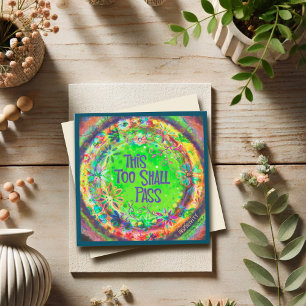 Carte De Correspondance Inspirivité "Cette Trop-Devrait Passer"