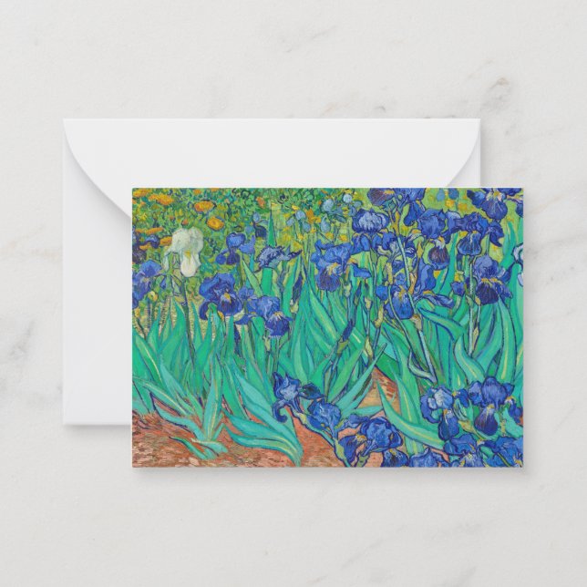 Carte De Correspondance Irises, 1889 par Vincent van Gogh (Dos)