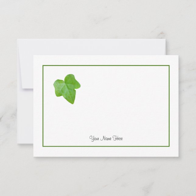 Carte De Correspondance Ivy Leaf (Devant)