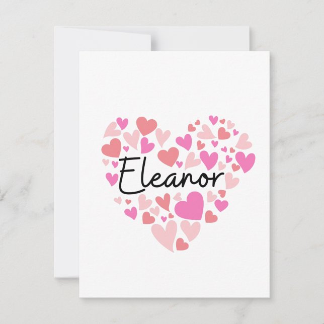 Carte De Correspondance J'aime Eleanor (Devant)