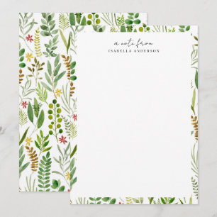 Carte De Correspondance Jardin personnalisé