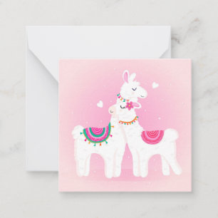 Carte De Correspondance Je t'aime lama