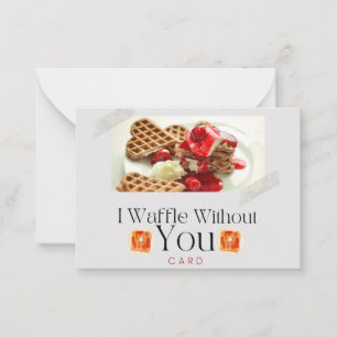 Carte De Correspondance Je Waffle Sans Vous